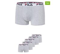 Fila 5er-Set Boxershorts in Grau - Größe XL | Herren Waesche