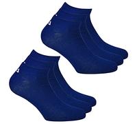 Socken FILA "UNISEX INVISIBLE PLAIN SOCKS", Damen, Gr. 43-46, blau (navy), Baumwolle, Elasthan, Polyester, unifarben, elastisch, Socken Socken, mit eingestricktem Logo an der Ferse (31761136-43) navy