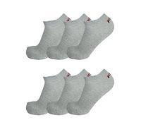 Socken FILA "UNISEX INVISIBLE PLAIN SOCKS", Damen, Gr. 43-46, grau, Baumwolle, Elasthan, Polyester, elastisch, Socken Socken, mit eingestricktem Logo an der Ferse (81137818-43) grau