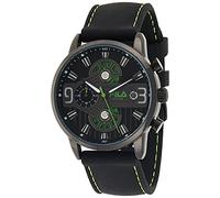 Fila Herrenuhr Chronograph Silikon Armband FILASTYLE 38-175 schwarz/gruen