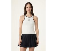 FILA Bellagio Tight Ribbed Racer Tank Egret Größe: S | Tanktops Outlet | Damen