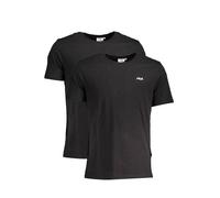 Fila Bio-Baumwolle Schwarz T-Shirt Doppelpack - Größe: L