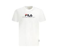 Fila Bio Baumwolle Unisex TShirt mit Logo Stickerei und Rund - Größe: XL