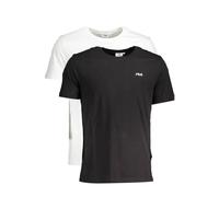 FILA Damen BARI Tee/Double Pack T-Shirt, Black-Bright White, L