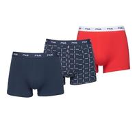 Boxershorts FILA "MAN BOXER SHORTS", Herren, Gr. M, bunt, Obermaterial: 95% Baumwolle, 5% Elasthan, körpernah, Unterhosen Boxershorts, mit elastischem Logobund (10185915-M)