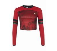 FILA C27 Cropped Longsleeve True Red-black Größe: M | Longsleeves Outlet | Damen | Rot