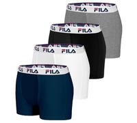 FILA Herren Fi/1bcx4/Fu5016 Boxershorts, A, L (4er Pack)
