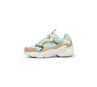 FILA COLLENE Logo Kids Sneaker, Antique White-Blue Glow, 33 EU