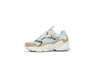FILA COLLENE Logo Kids Sneaker, Antique White-Blue Glow, 33 EU
