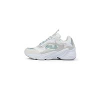 FILA COLLENE Logo Teens Sneaker, White-Silver-Blue Haze, 38 EU
