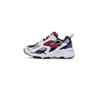 FILA CR-CW02 RAY Tracer Teens Sneaker, White-Thistle, 38 EU