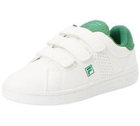 FILA Crosscourt 2 NT Velcro Kids Sneaker, White-Verdant Green, 34 EU