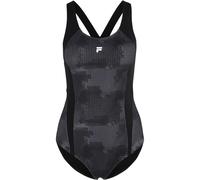 Fila Damen Badeanzug Sanya Aop Swimsuit Black Pills Camo AOP-S