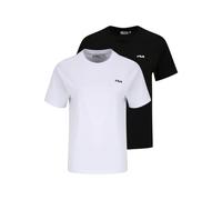 FILA Damen BARI Tee/Double Pack T-Shirt, Black-Bright White, L