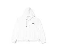 FILA Damen BURDUR Cropped Hoody Kapuzenpullover, Bright White, 4XL