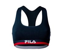 FILA Damen Bustier - Bra, Sport-BH, Racerback, Cotton Stretch, einfarbig, XS-XL Marine XS