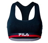 FILA Damen Bustier - Bra, Sport-BH, Racerback, Cotton Stretch, einfarbig, XS-XL Marine XS
