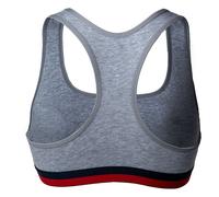 FILA Damen Bustier, Vorteilspack - Bra, Sport-BH, Racerback, Cotton Stretch, XS-XL Grau / XS / 1 Bustier (1x1B) XS Grau