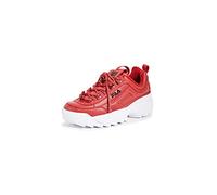 Fila Damen Disruptor Ii Premium Plateau Sneaker, Weiß Marineblau Rot, 41.5 EU