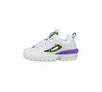 FILA Damen Disruptor Wmn Sneaker, White Electric Purple, 37 EU Schmal