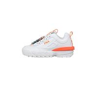 FILA Damen Disruptor Wmn Sneaker, White Fiery Coral, 40 EU Schmal
