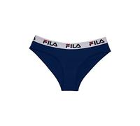Fila Damen Slip FU6043 Woman Brief Baumwolle Dunkelblau Größe L