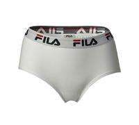 FILA Damen Hipster Slips, Vorteilspack - Pants, Logo-Bund, Cotton Stretch, einfarbig, XS-XL Weiß XS 1 Slip (1x1S)