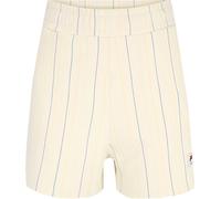 Fila Damen Kurze Hose Tebra High Waist Shorts Antique White/Multicolor Irregular Striped-S