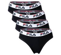 FILA Damen Slip - 4er Pack Briefs (Schwarz, XL)