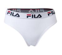 FILA Damen Slip - Regular Waist, Brief mit breitem Logo-Bund, Baumwolle, einfarbig XS Weiß