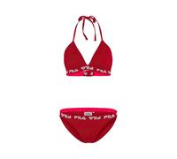 FILA Damen Split Triangle Bikini, True Red, XS EU