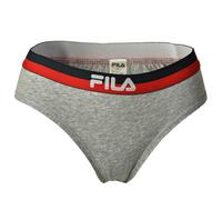 Fila Damen String FU6049 – Cotton Stretch, Logo-Bund – Grau S – 1er Pack