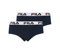 FILA, Damen Urban Hipster, Culotte, 2er Pack, Cotton Stretch, Navy, XL