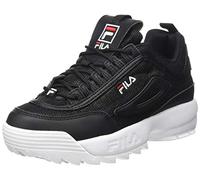 FILA Disruptor A kids Unisex-Kinder Sneaker, Schwarz (Black/Leopard), 37 EU