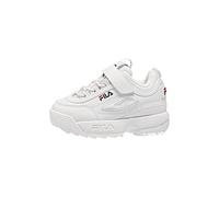 FILA Disruptor E infants Unisex-Baby Sneaker, Weiß (White), 19 EU