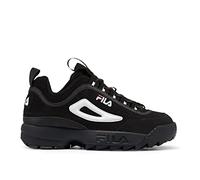 Fila Disruptor II Herren-Sneaker, Schwarz, Weiß, Vin Rot, 14 D(M) US