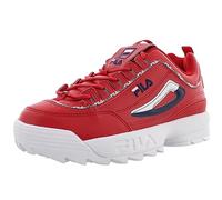 FILA Disruptor Ii Premium Sneaker für Herren, Rot/Weiß, 44 EU