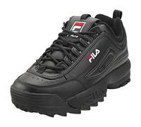 Fila Disruptor II Premium Sneaker Schwarz/Rot/Weiß, Schwarz, Weiß, Fila Rot, 37 EU