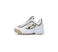 FILA Disruptor P Kids Sneaker, White-Oxford Tan, 30 EU
