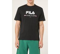 FILA Doccia Relaxed Logo Graphic T-shirt Black Größe: M | Basic T-Shirts Outlet | Herren | Schwarz