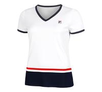 Fila Elisabeth T - Shirt Damen Weiß, Dunkelblau