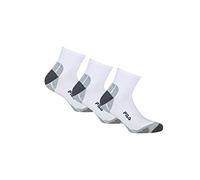 Kurzsocken FILA "Socken FILA QUARTER UNISEX SOCKS MULTISPORT 3P 3er Pack", Herren, Gr. 39-42, weiß, Obermaterial: 87% Polyester PES. 10% Baumwolle CO. 3% Elasthan EL., Socken (98822145-39) weiß