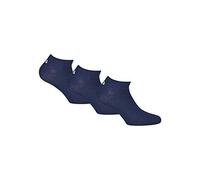 Socken FILA "UNISEX INVISIBLE PLAIN SOCKS", Damen, Gr. 43-46, blau (navy), Baumwolle, Elasthan, Polyester, unifarben, elastisch, Socken Socken, mit eingestricktem Logo an der Ferse (31761136-43) navy