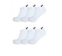 Fila Kurzsocken Quarter – 3er Pack Unisex, Logo-Bund, uni, Größe 43-46