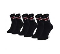 Fila F9398 Unisex Socken, Schwarz 3 Paar, 43-46