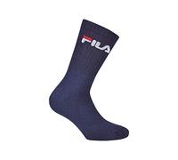 FILA Socken Tennissocken Unisex – 3 Paar, Frottee, Logobund, Marine, Gr. 39-42