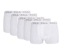 Fila FU5004/5 Herren Boxershorts, L, Weiß, 5 Stück
