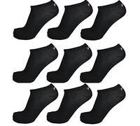 FILA Füsslinge Sneaker Socken im 9er Pack (3x3Pack) für Herren und Damen Unisex (39-42, schwarz)