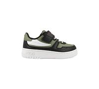 FILA FXVENTUNO Velcro Kids Sneaker, Oil Green-Black, 33 EU