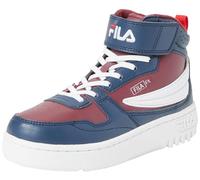 FILA FXVENTUNO Velcro Kids Sneaker, Tawny Port Navy, 31 EU